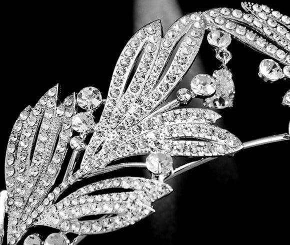 Coroa Tiara de strass para casamento