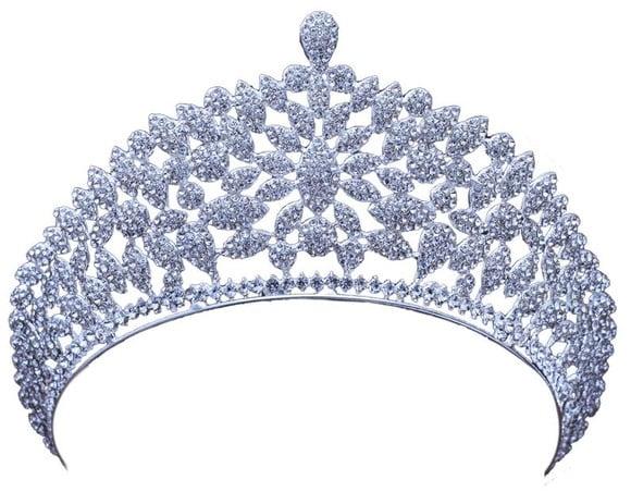 Coroa Tiara real de strass