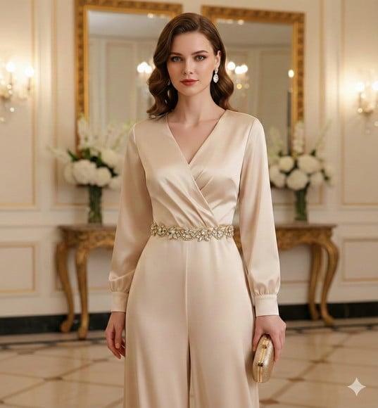 Corrente de Strass Majestic Dourada 90cm