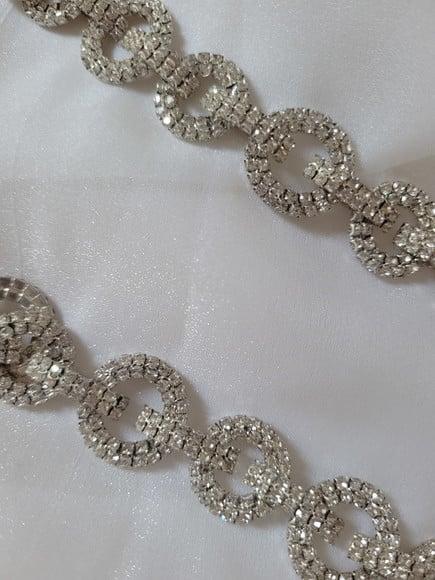 Kit com 2 Cintos de Argolas de Strass