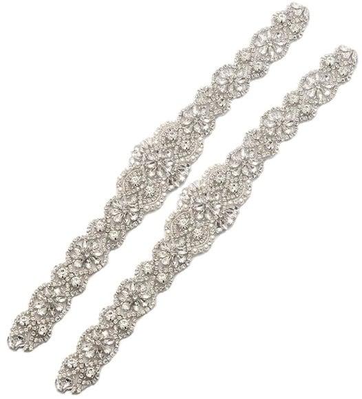 Kit com Cinto e Alças de Strass