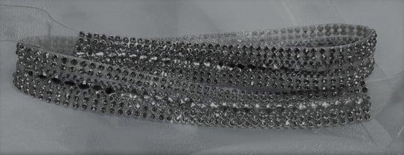 Kit com Cinto Grande (1m) e 2 Alças (40cm) de Strass