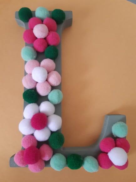 Letra Decorada com Flores