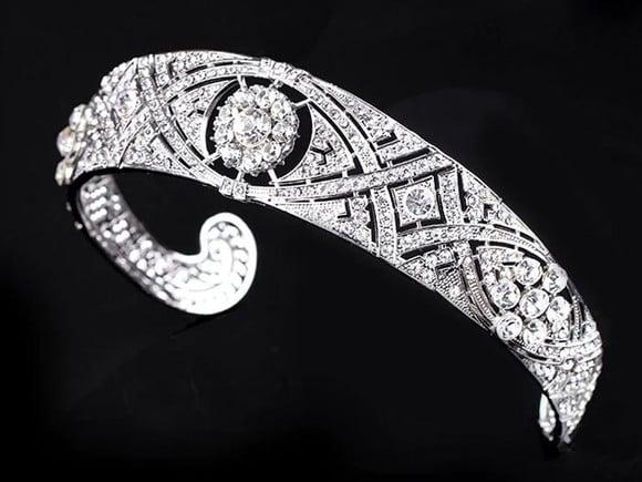 Tiara Prata para Noiva com Strass