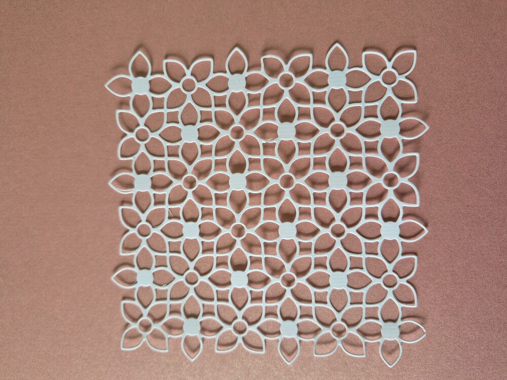 Aplique rendado duplo 12 X 12 cm - 10 kits