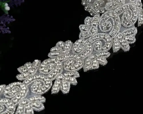 Aplique Bordado com Strass