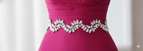 Aplique de Pedraria Ondas Cintura Toda (até 90cm) Promoção!