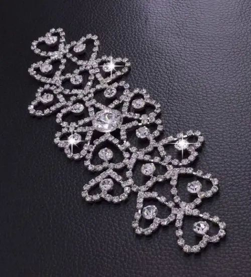 Aplique de strass Corações
