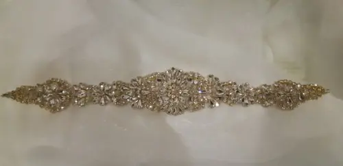 Aplique de Strass Dourado