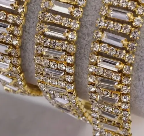 Aplique de Strass Fita de Cristal
