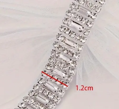 Aplique de Strass Fita de Cristal