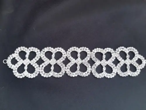 Aplique de strass para cinto prata, rosé, dourado ou chumbo