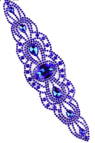 Aplique de strass para cintos ou vestidos