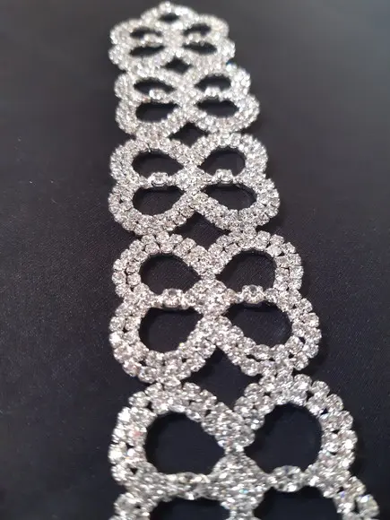 Aplique de strass para cinto prata, rosé, dourado ou chumbo