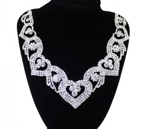Aplique de Strass para Decote de Vestido ou Blusa