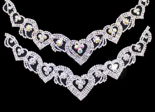 Aplique de Strass para Decote de Vestido ou Blusa