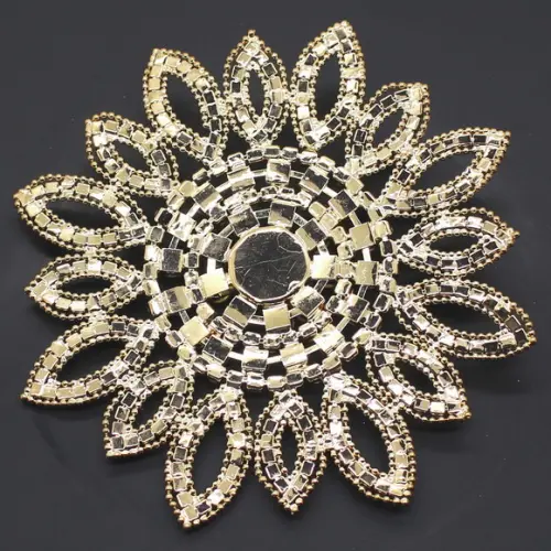 Aplique Flor grande de strass