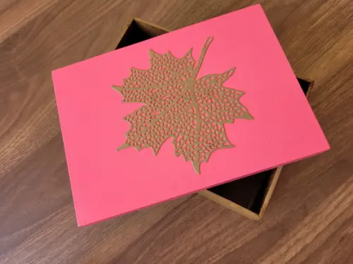Aplique Folhas em Papel Kraft (2 Modelos)