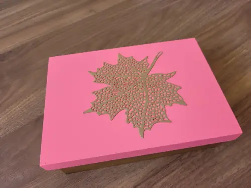 Aplique Folhas em Papel Kraft (2 Modelos)
