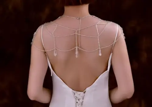 Capa de Ombro Bordada para Vestido de Noiva ou de Festa