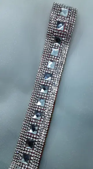 Cinto com strass Prata delicado