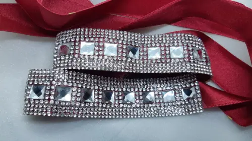 Cinto com strass Prata delicado