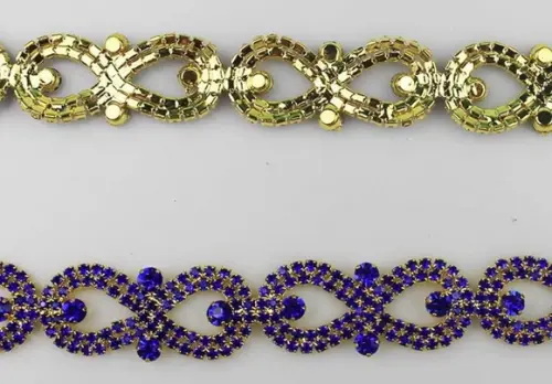 Cinto de metal laços de strass em 4 cores