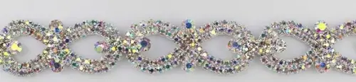 Cinto de metal laços de strass em 4 cores
