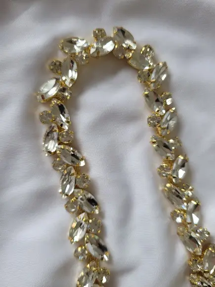 Cinto de Pedraria para Noiva Dourado
