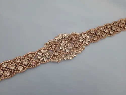 Cinto de Pedraria Rosé Gold Luxo