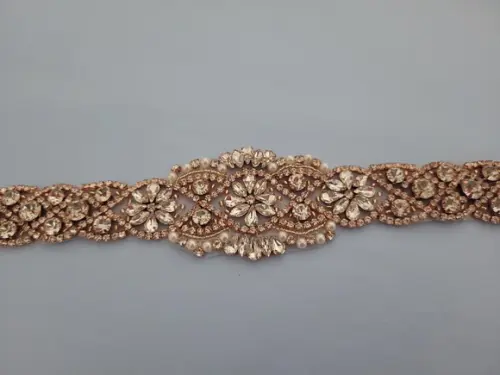 Cinto de Pedraria Rosé Gold Luxo