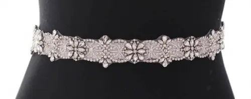 Cinto de Strass Bordado de Renda