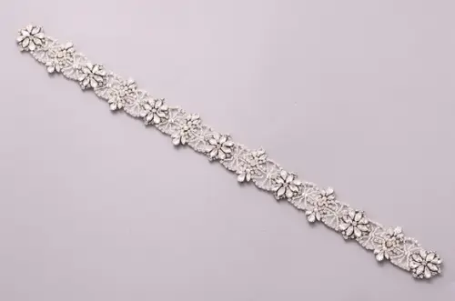 Cinto de Strass Bordado de Renda
