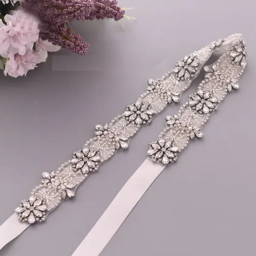 Cinto de Strass Bordado de Renda