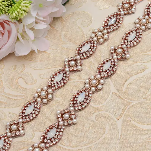 Cinto de Strass com Pérolas Cintura Toda (até 90cm)