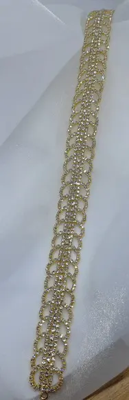 Cinto de strass Dourado
