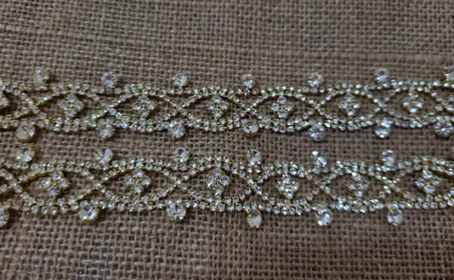 Cinto de Strass Dourado Luxo