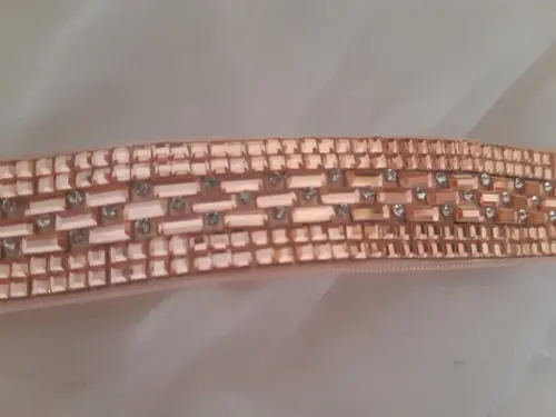 Cinto de Strass e Mini Espelhos Rosé Gold