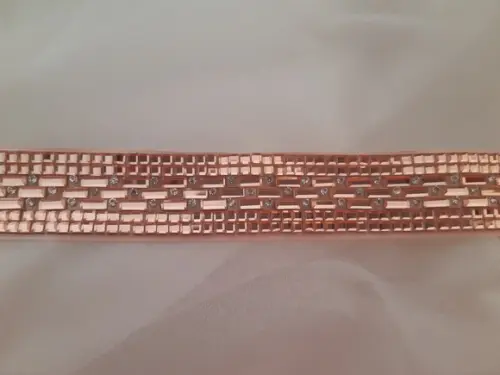 Cinto de Strass e Mini Espelhos Rosé Gold