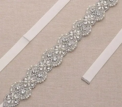 Cinto de Strass e Pérolas