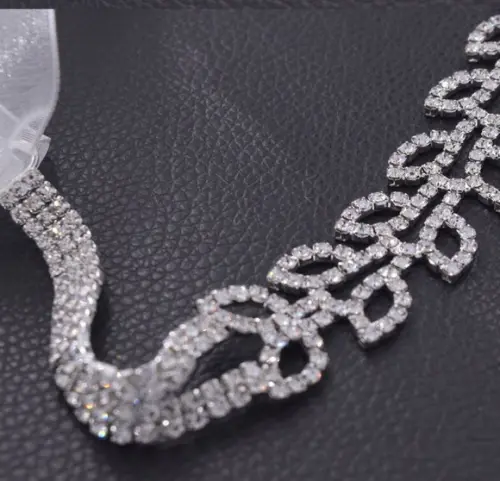 Cinto de Strass Flor e Folhas 3 Cores
