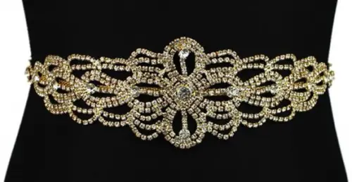 Cinto de strass Flor para vestido de noiva ou de festa