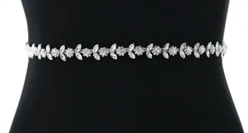 Cinto de Strass Flores de Cristal