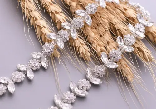 Cinto de Strass Flores de Cristal