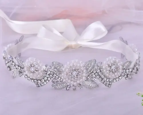 Cinto de Strass Flores de Pérola