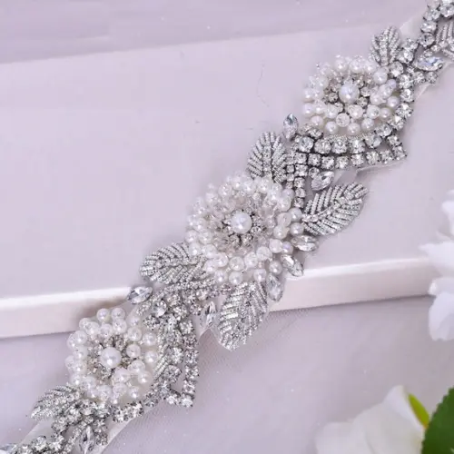 Cinto de Strass Flores de Pérola