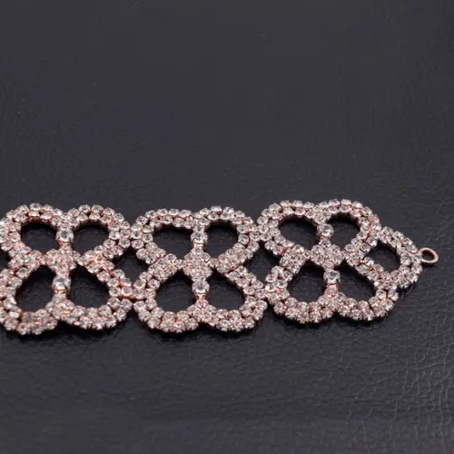 Cinto de strass folhas p/ vestido noiva ou festa (4 cores)