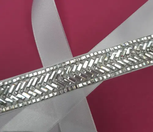 Cinto de Strass Geométrico para Vestido de Festa