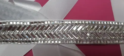 Cinto de Strass Geométrico para Vestido de Festa