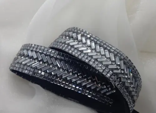 Cinto de Strass Grafite